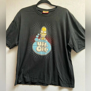 Vintage Simpsons Homer Simpson Uh Oh T Shirt 2007 Fox XL